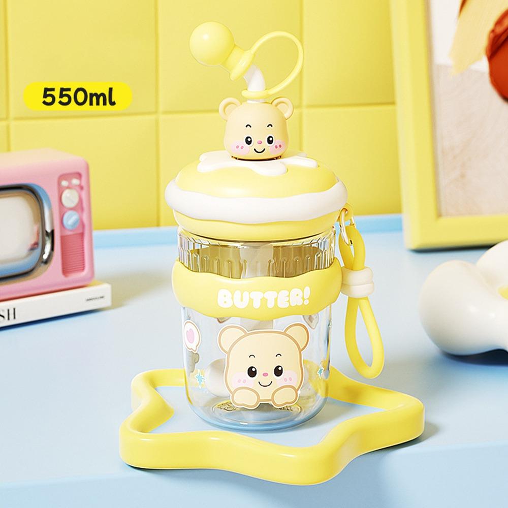 

Leak-proof Straw Water Bottles Plastic Drinking Cup New Stirring Cup