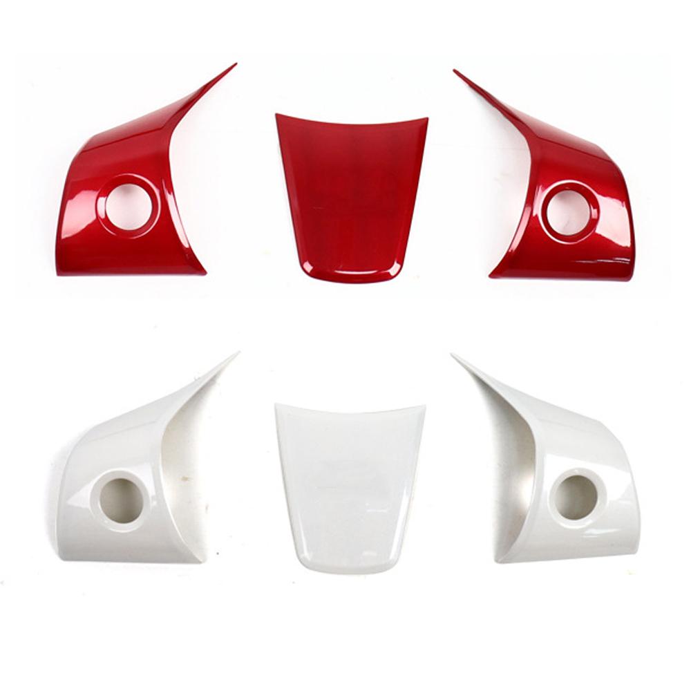 3Pcs/Set Matte Carbon Fiber For Tesla Model Y 3 2025 Car Steering Wheel Panel Cover Trim Stickers Frame Modification Accessories