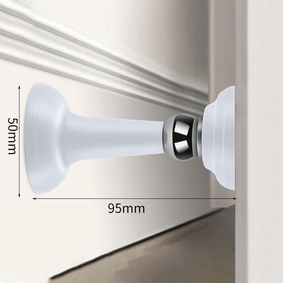 Držák dveří pro otevřené dveře Silikonová podlahová přísavka Magnetický zarážedlo dveří