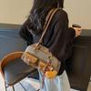 Autumn and winter new retro Boston pillow bag underarm bag Maillard shoulder large capacity tote bag