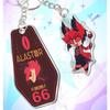 Acrylic Key Buckle for Alastor Lucifer Charlie Vox Adam The Exorcist Anime Cartoons Acrylic Key Chain Student Backpack Pendant