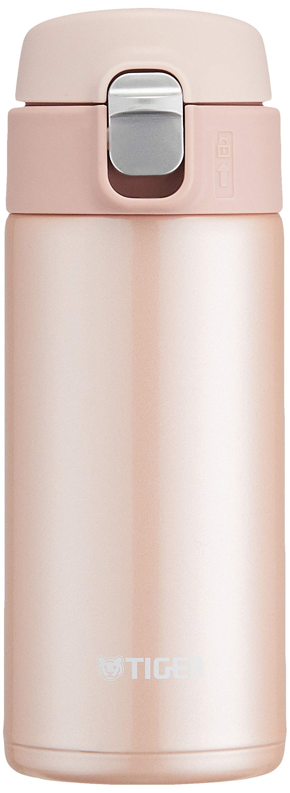 Термобутылка Tiger, 360 мл, Кружка Sahara, С одной кнопкой, Легкая, MMJ-A362PJ, Розовый