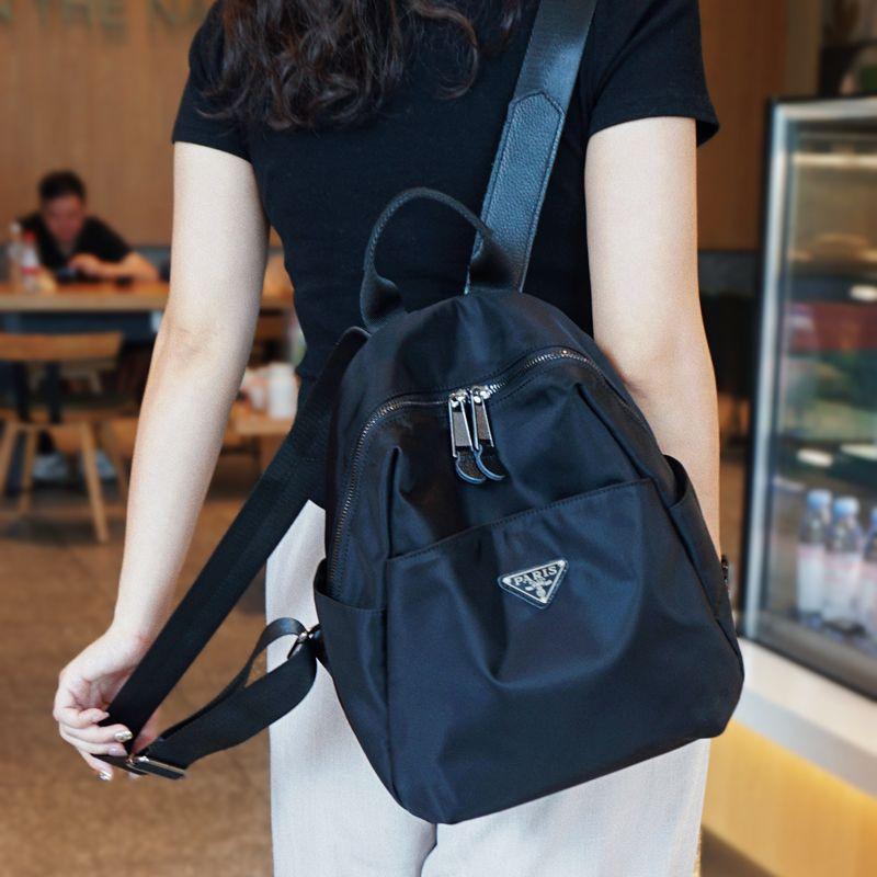 

Trendy Women s Work Clothing Travel Oxford Cloth Fancy Backpack Black