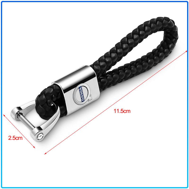 Car Metal Badge Emblem Keychain Creative Key Holder Key Ring For Volvo XC90 XC60 XC70 XC40 V90 V60 V40 C70 C30 S80
