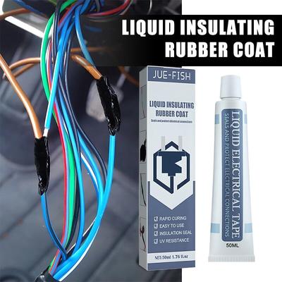 Bandă adezivă izolatoare lichidă de 30/50 ml pentru repararea cauciucului fir electric Înveliș cablu ignifug și rezistent la temperaturi ridicate