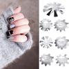7pcs Nail Manicure   Trimmer Stainless Steel Nail   Smile Line Cutter Template Tool