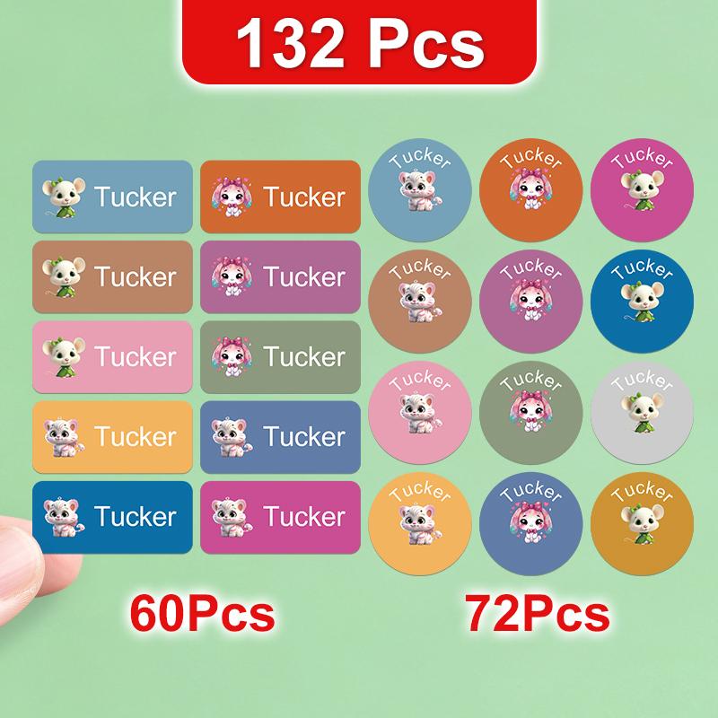 Customizable Personalized Name Labels For School Office Cost-Effective Multi-Scenario Stickers For Glassware Home Organization