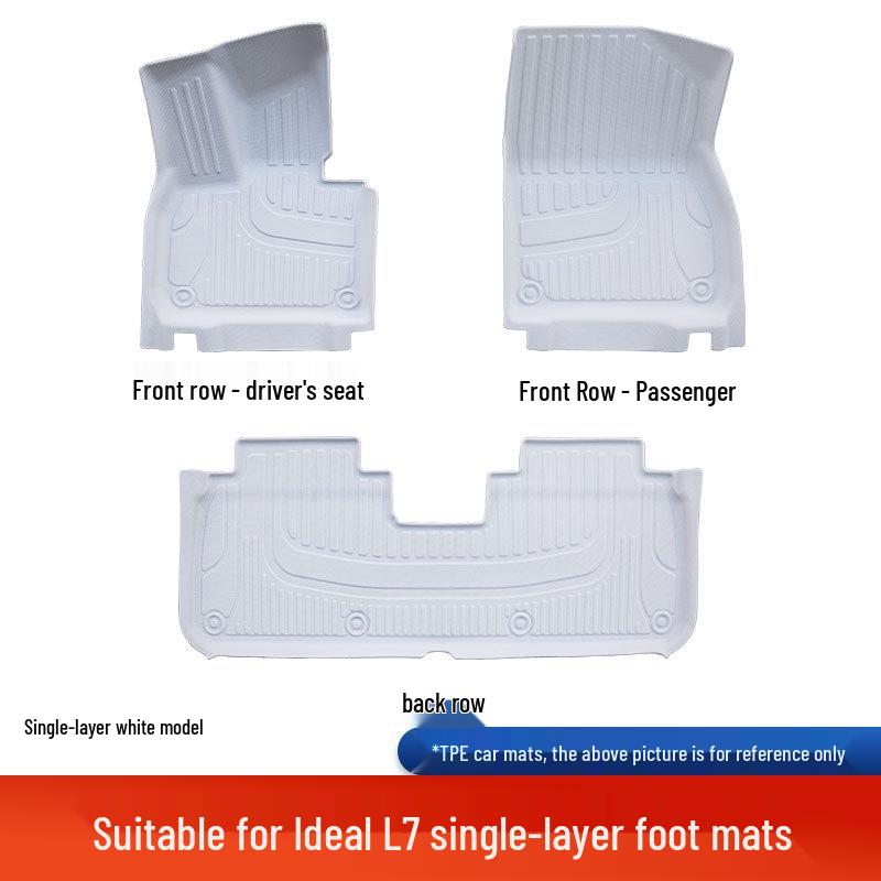 Custom Fit TPE Foot Pads for 25 Car Models, Original Car Color, Double Layer, Full Coverage
