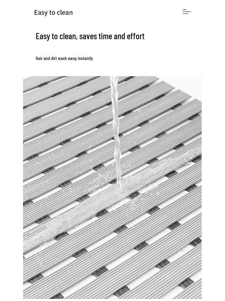 Thickened PVC Anti-Slip Waterproof Bathroom Floor Mat