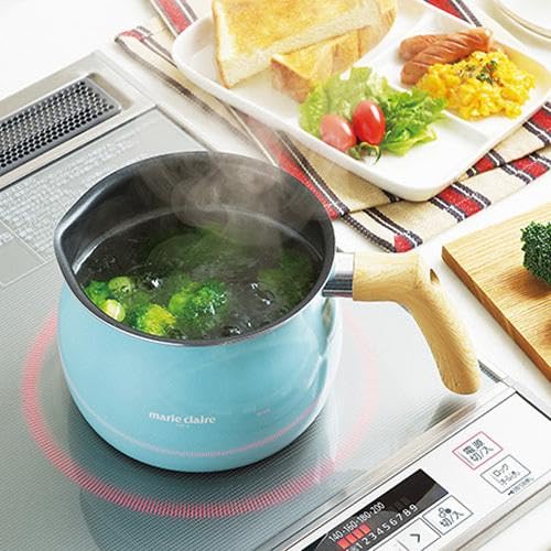 Saucepan with Lid, Pot, Milk Pan with Lid, Induction and Gas Compatible, Pitcher-shaped, Kettle, 7-in-1, Includes RC Sticker