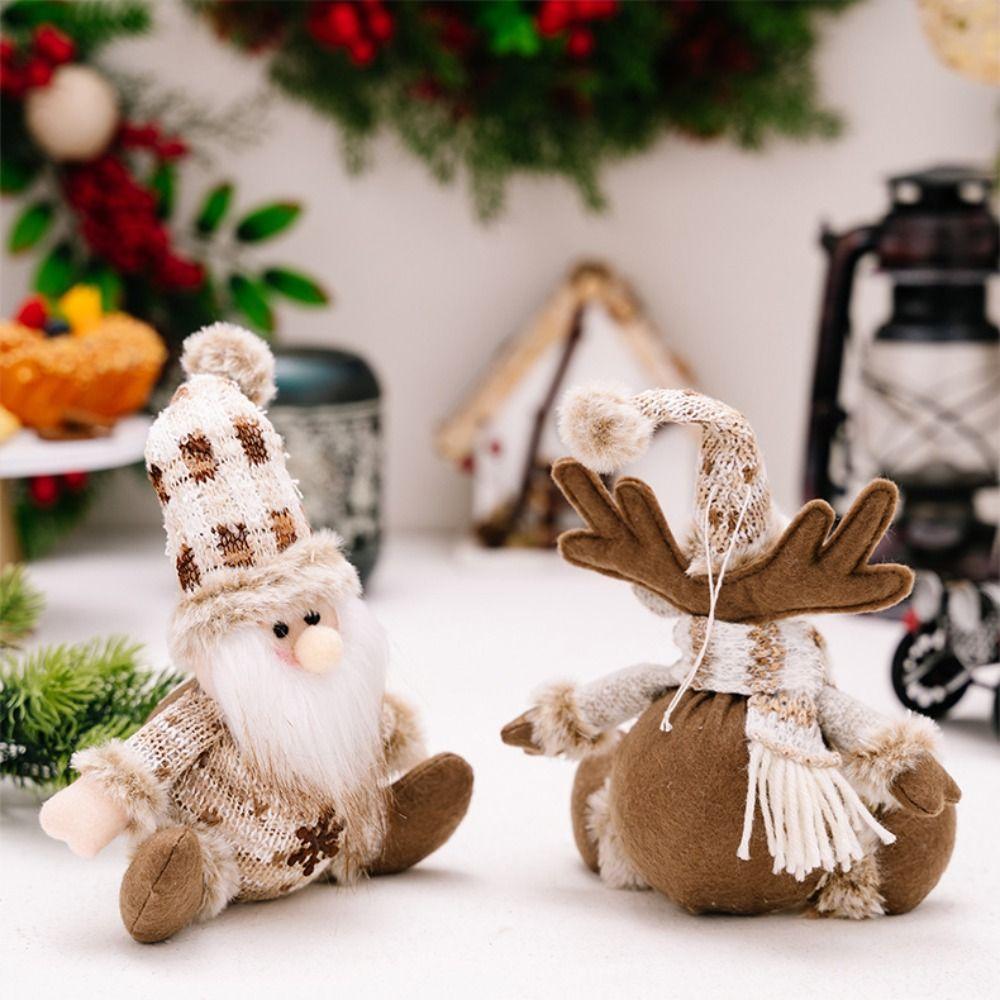 Soft Christmas Knitting Plush Doll Christmas Tree Decoration  Festive Decoration