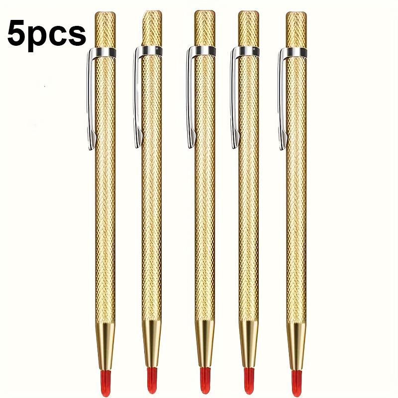 2/5-Pack Diamond Nib Titanium Pen - Precision-Grade Multi-Material Engraving Tool for Glass Tile Metal Wood (Professional Use)