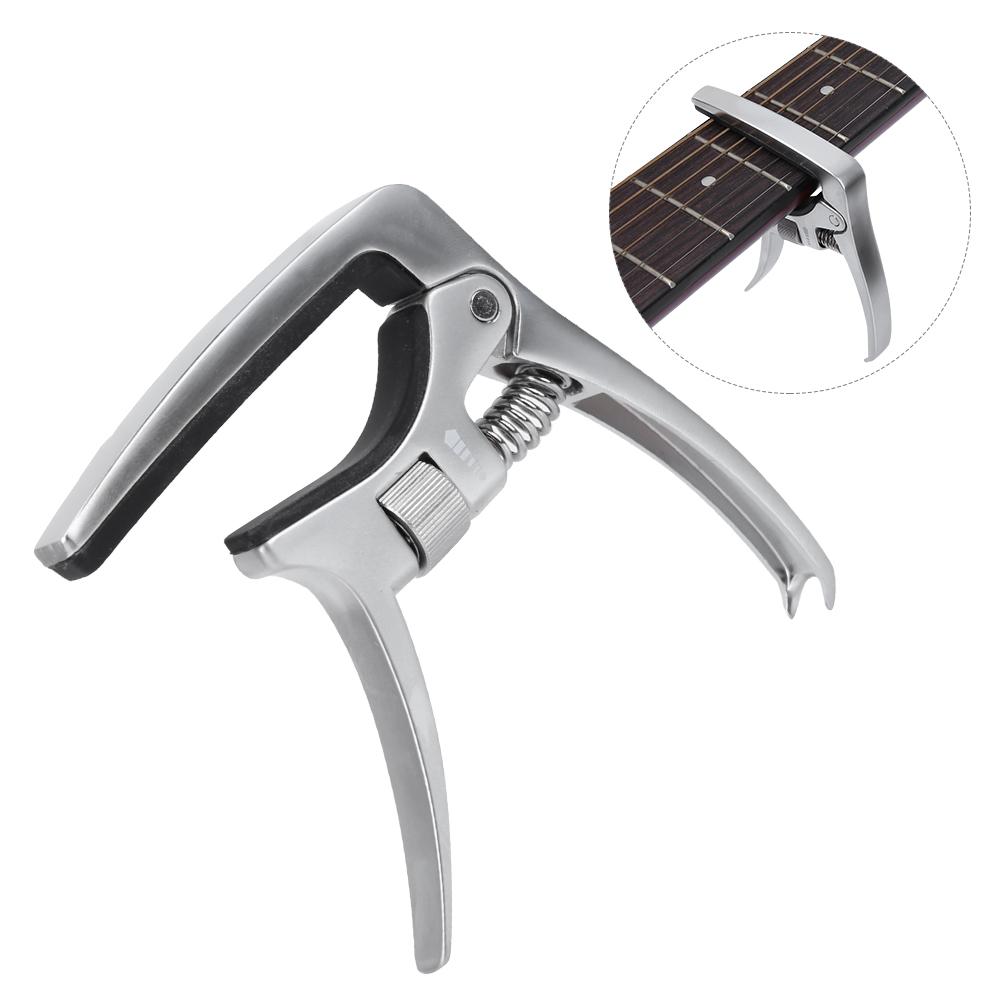 Metal Adjustable Clamp Key Acoustic Guitar Capo For Tone Adjusting