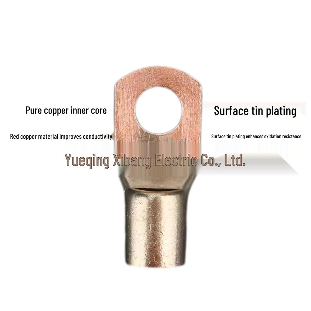 SC35 to SC70 Series Copper Wire Lug Peep Hole Cold-Pressed Terminal
