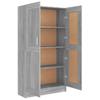 Vidaxl Bookshelf, Sonoma Oak Grey, 82.5X30.5X150 Cm