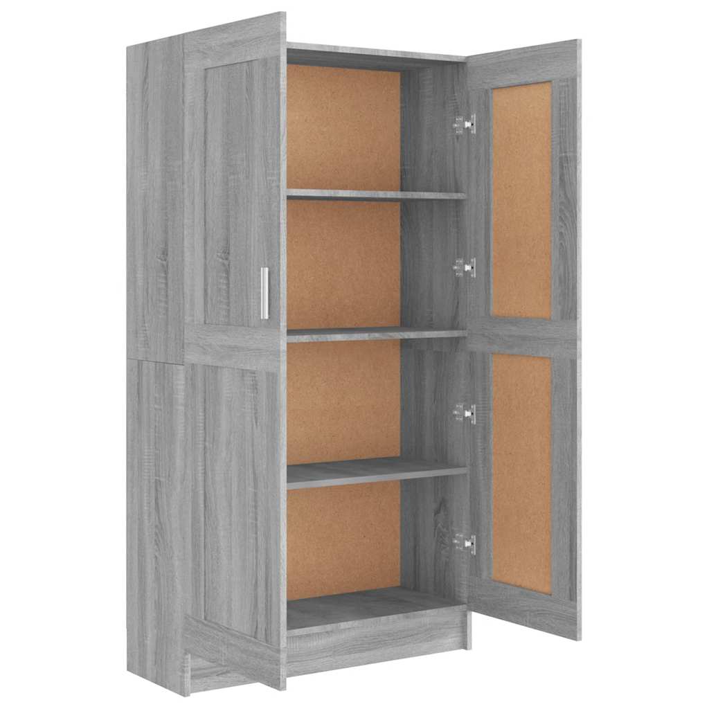 Vidaxl Bookshelf, Sonoma Oak Grey, 82.5X30.5X150 Cm