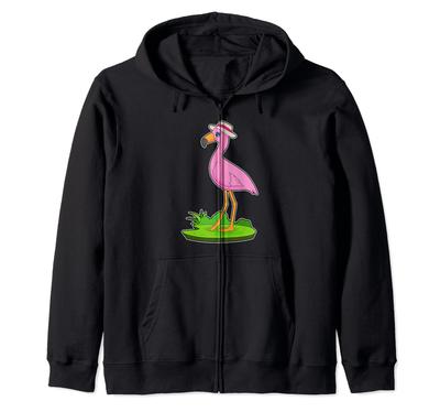 Flamingo Hut Zip-Hoodie