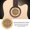Wooden Guitar Soundhole Sound Hole Cover Guitar Block Protector Cover Made of Wood and Sponge for Acoustic Classic Guitar 41 Inch(Happiness knot)