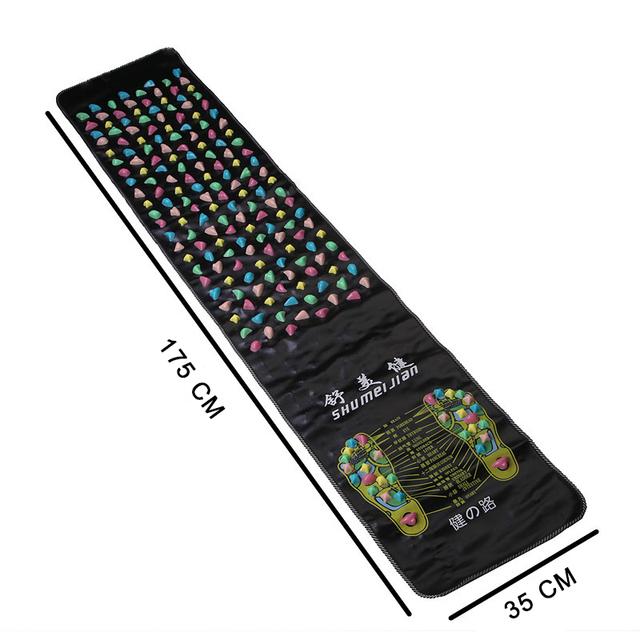 Foot Massager Mat Feet Acupressure Relaxation Pain Relieve Points Reflexology Walk Stone Physiotherapy Health Care Tool