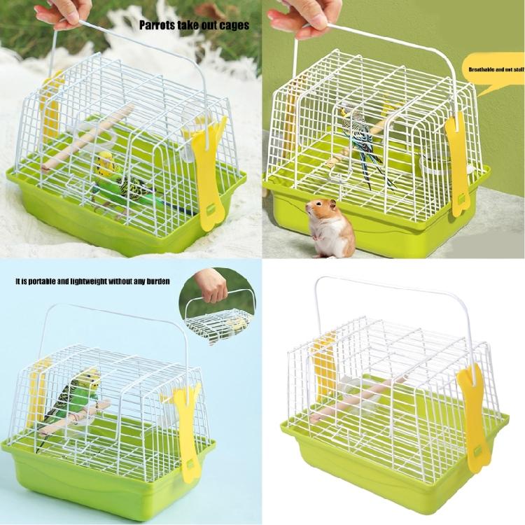 Compact Outdoor Bird House With Carrying Handle For Pet Parrots Budgies Handheld Cage