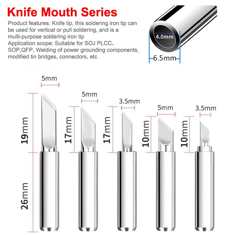 1Set Soldering Iron Tips Replacement Kit Internal Heating Constant Temperature Electric Soldering Iron Tip Soldering Irons Tools