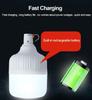 USB Camping Supplies Rechargeable Flashlight LED Lights Bulb Portable Lantern Battery Lamp Emergency Lighting Outdoor Picnic