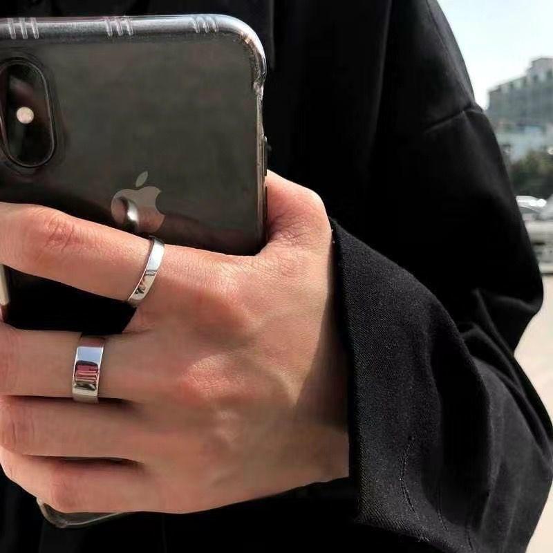 Elegantní lesklý prsten s vlastní disciplínou – trendy a všestranný pro studenty a páry