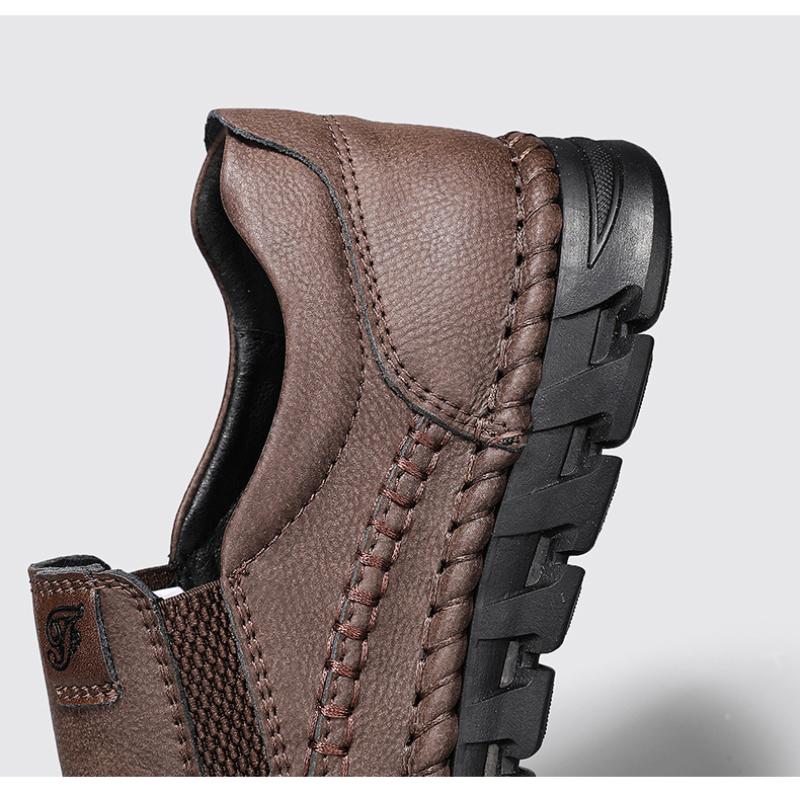 მამაკაცის ყოველდღიური ფეხსაცმელი ხელნაკეთი ტყავის ლოფერები ხარისხიანი ბრტყელი მოკასინები მამაკაცის სპორტული ფეხსაცმელი