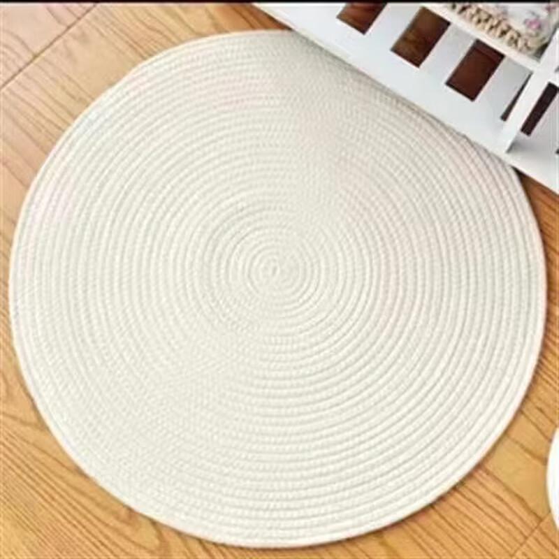Abay Woven Round Heat Insulation Placemat Set