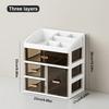 A cosmetic storage box with drawers, a large capacity dust-proof skincare display rack, and countertop organizer