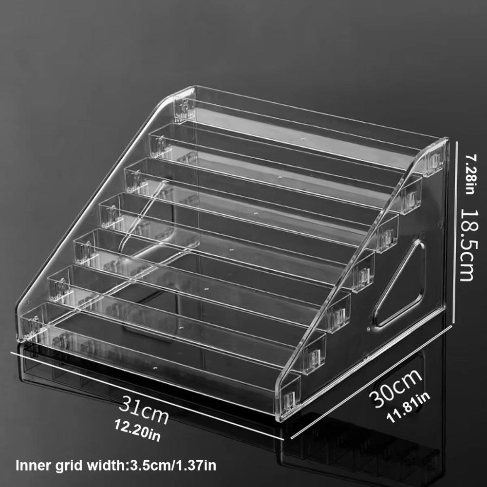 Transparent Acrylic Desktop Display Stand Multi-layer Clear Acrylic Graded Rack Ladder Type Transparent Storage Rack