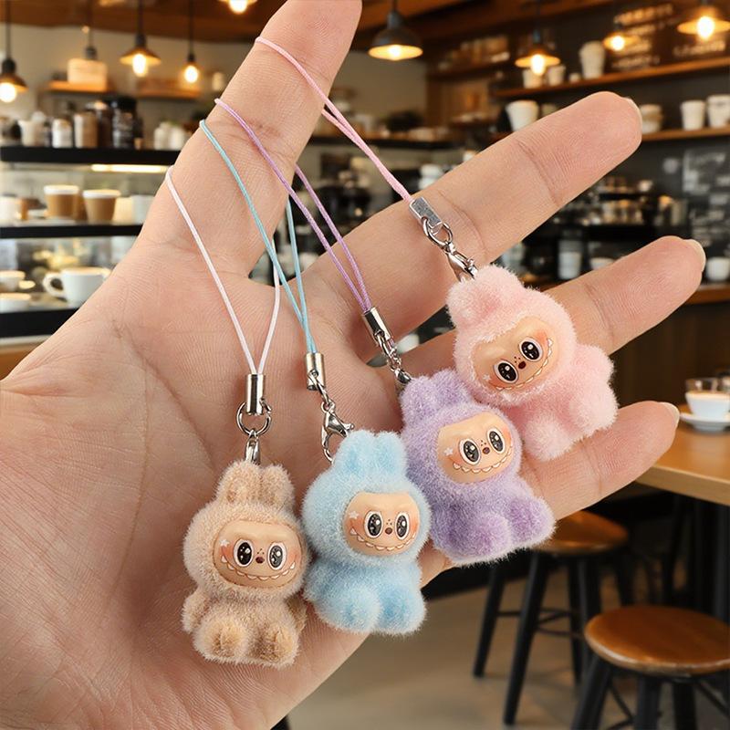 1pc Plush Doll Keychain Pendant Small Doll Bag Pendant Creative Small Gift Pendant