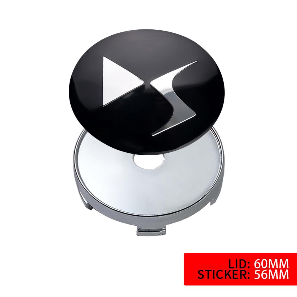 

4Pcs 56MM Car Wheel Center Hub Caps Badge Sticker Cover For DS SPIRIT DS3 DS4 DS4S DS5 5LS DS6 Elysee Xsara DS2 RUBIS DS7 DS9