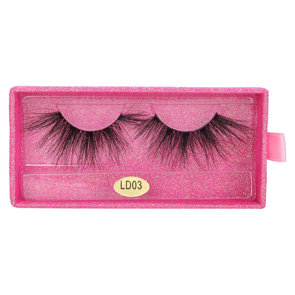 5D 25mm False Eyelashes Makeup Fake Eyelashes Fluffy Curling Long False LashesLD03
