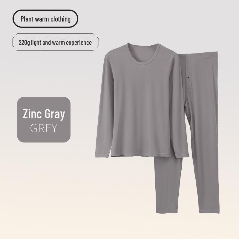 Men's and Women's Lyocelle Velvet Thermal Underwear Set - Warm Autumn and Winter Suit