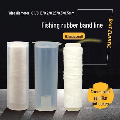BLF Elastisches Ködergarn für die Meeresfischerei - Gummiband Leine Tackle Zubehör