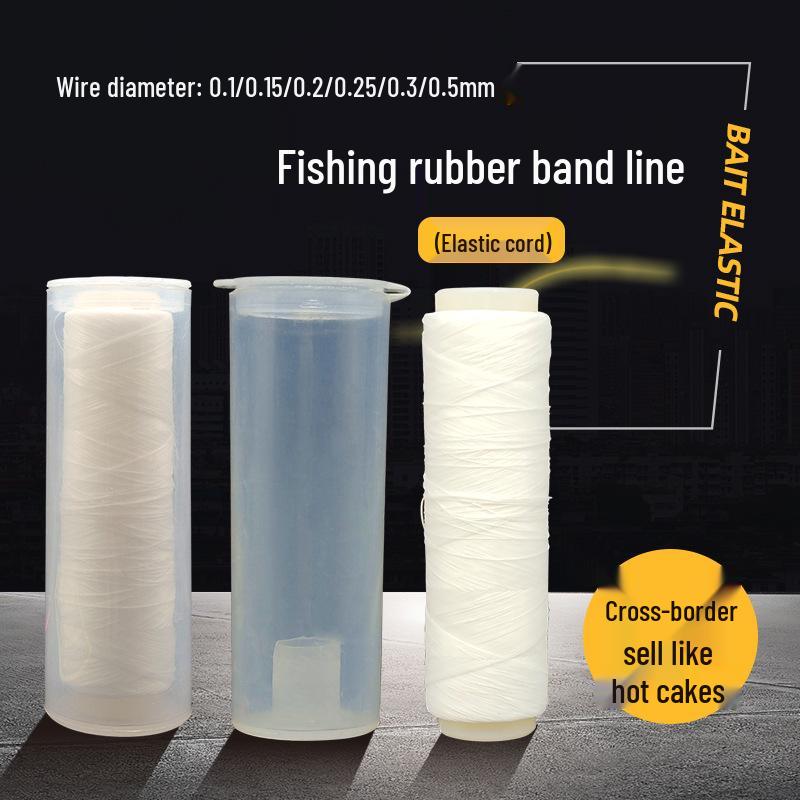 BLF Elastic Bait Thread for Sea Fishing - Rubber Band Line Tackle Accessory