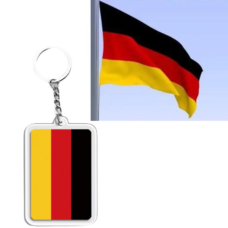 Acrylic Keychain With National Flags For Football Fans Small Gifts And Souvenirs