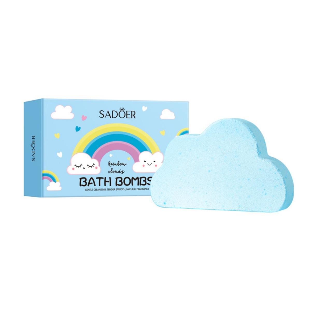 

SADOER Rainbow Cloud Bath Соли для ванн в шариках глубоко очищают тело соли для ванн Blue