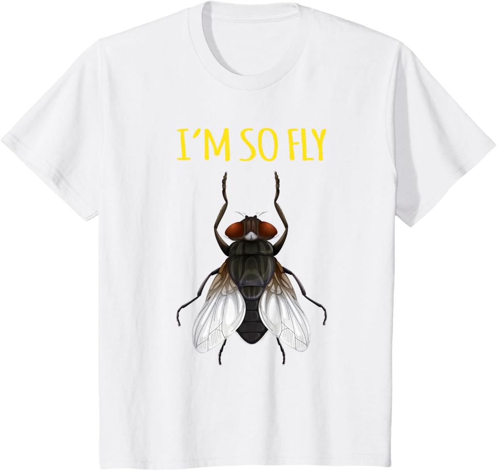 Im So Fly Insekt Käfer Herren Lustiges Scherz T-Shirt Geeignet für Männer und Frauen Modisches und lässiges Streetwear-Oberteil
