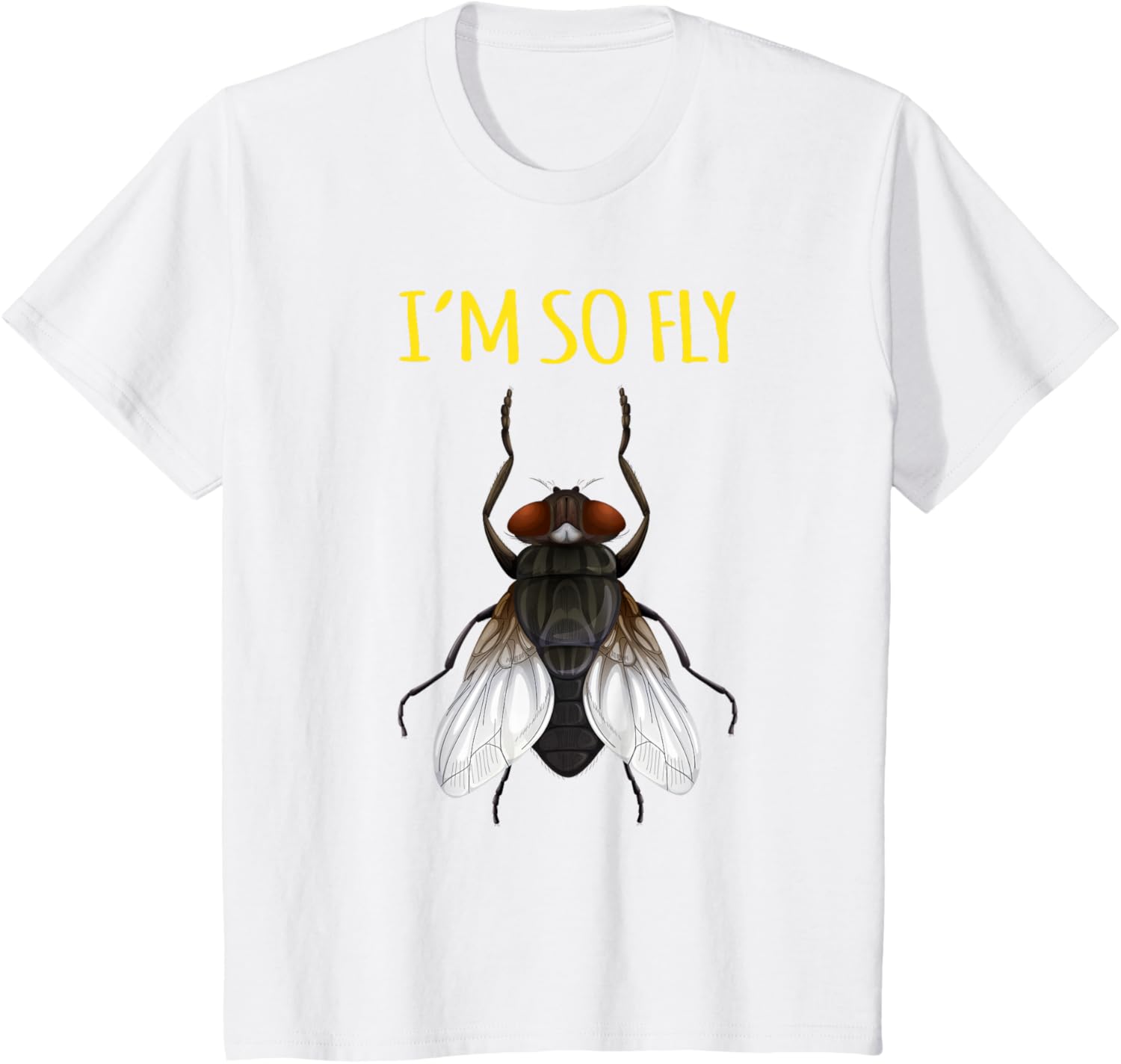 

Im So Fly Insect Bug Men Funny Novelty TShirt Suitable for both men and women Fashionable and casual streetwear top S