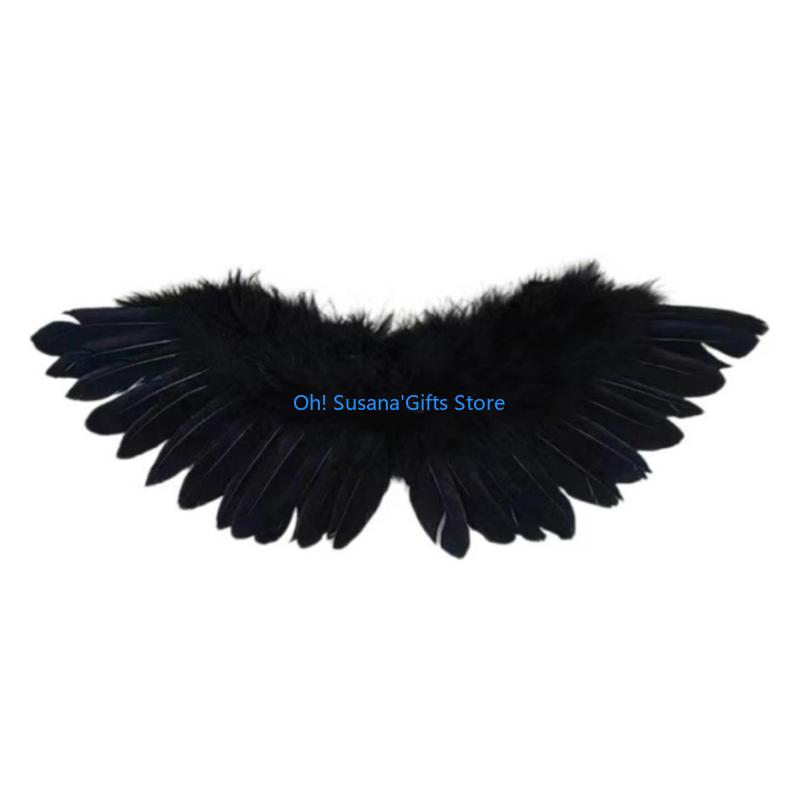 090D Portable Kids' Wing Decoration Stylish Feathered Wing for Youngsters and Cosplays and Masquerades