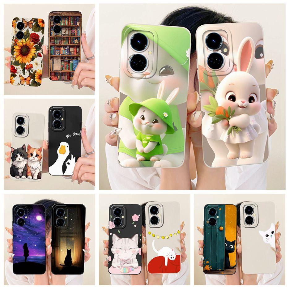 For Tecno Camon 19 Pro 5G Case CI7n Cute Rabbit Cartoon Cover Shockproof Phone Case For Tecno Camon 19 Neo Camon19 Pro Soft Bags