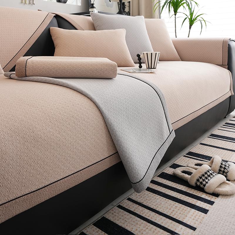 

Чехол из жаккардовой шенилловой ткани для дивана 1/2/3-местного, подушки для дивана, чехлы для кресел, секционные нескользящие чехлы для мебели, однотонные чехлы для диванов 70x70cm 1pcs