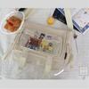 Japanese Shoulder Bag Nylon Book Bag Transparent Itabag Women Handbags JK Bag