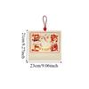 Cherry Cake New Year Tissue Box Cartoon Horse Multi-function Canvas Napkin Box Blessing Traditional Tissue Paper Holder