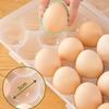 Plastic 12/18 Grids Egg Tray Snap-on Egg Drop Rack Practical Egg Fresh-keeping Case  Outdoor