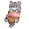 1/2Pcs Cute 3D Squeezable Soft Belly Dog Cat Stickers DIY Relieve Stress Mobile Phone Laptop Decoration Decal Home Decor