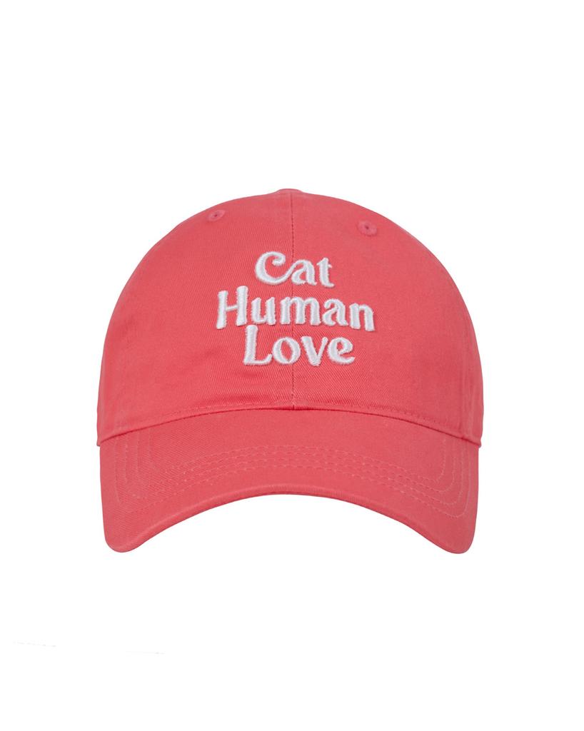 HUMAN N CAT Cat Human Love Cotton Ball Cap [Coral]
