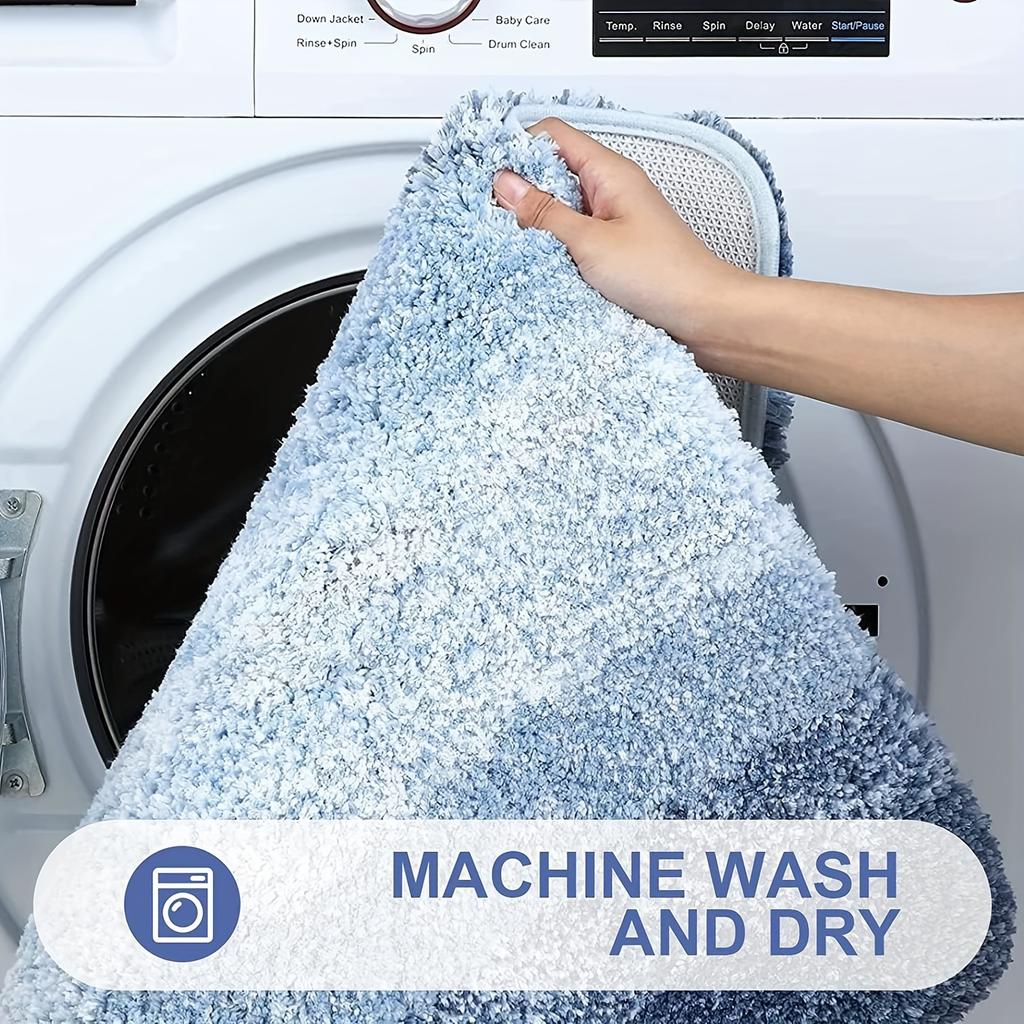 1 Confezione Tappeti da Bagno di Lusso a Righe Ultra-Morbidi - Morbidi, Accoglienti, Antiscivolo, Assorbenti, Zerbini Shaggy - Accessori per il Bagno, Decorazione per la Casa, Decorazione per la Stanza